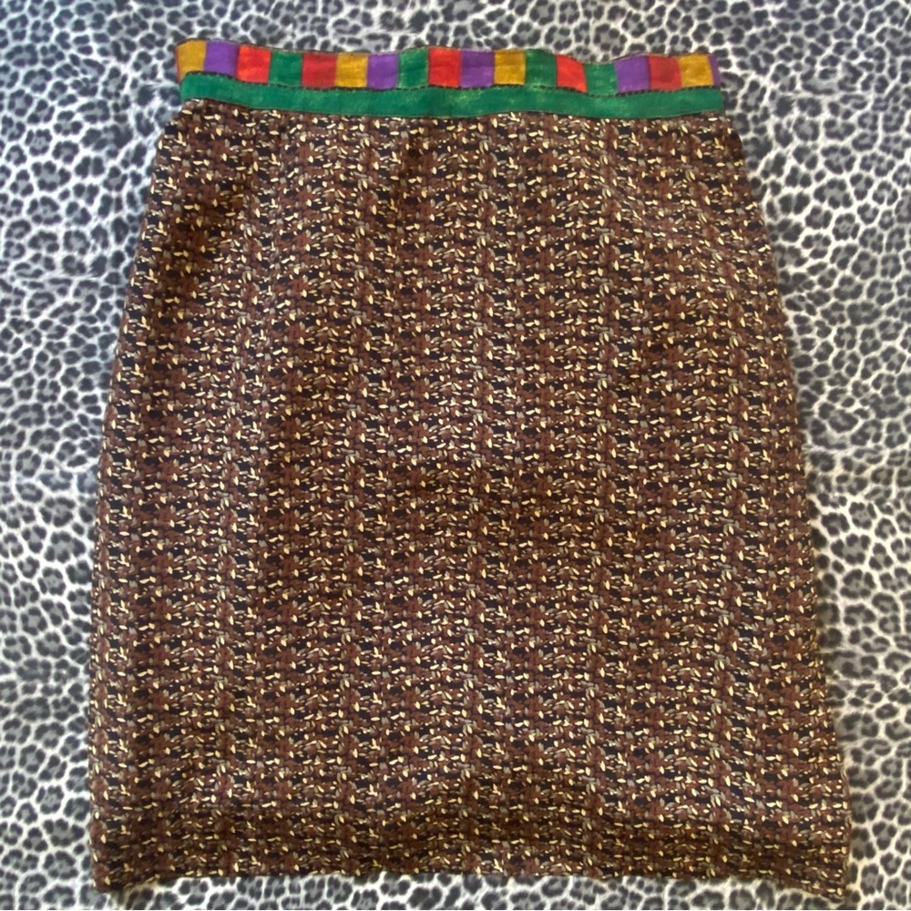 Platinum By Dorothy Leopard Animal Print Vintage Skirt